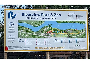 Peterborough places to see Riverview Park & Zoo
